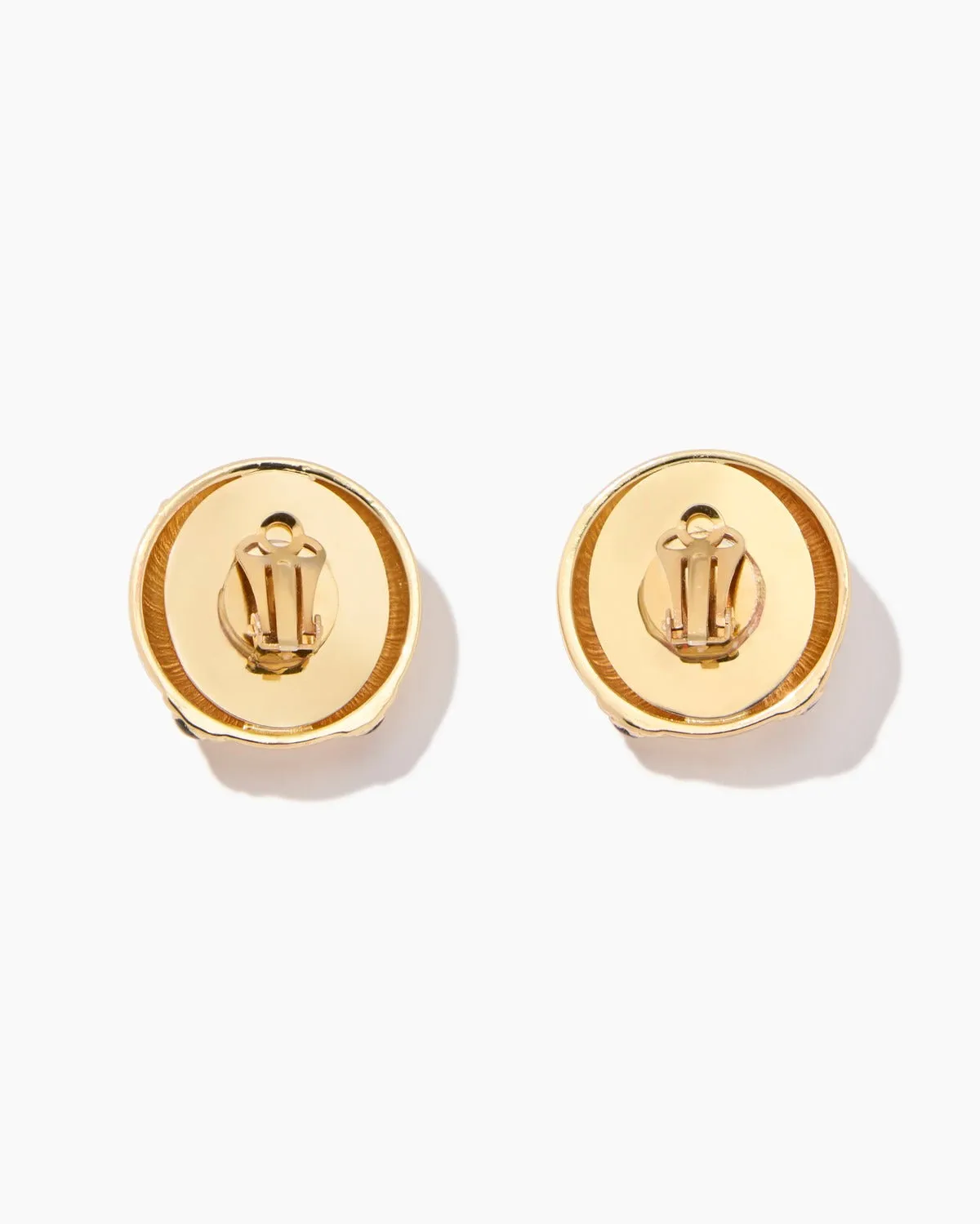 Carolina Herrera Starburst Dome Clip On Earrings (More Colors)