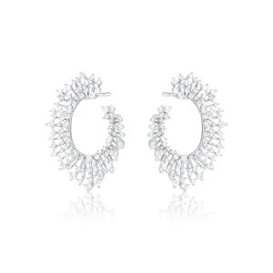 Cascading CZ  Statement Earrings