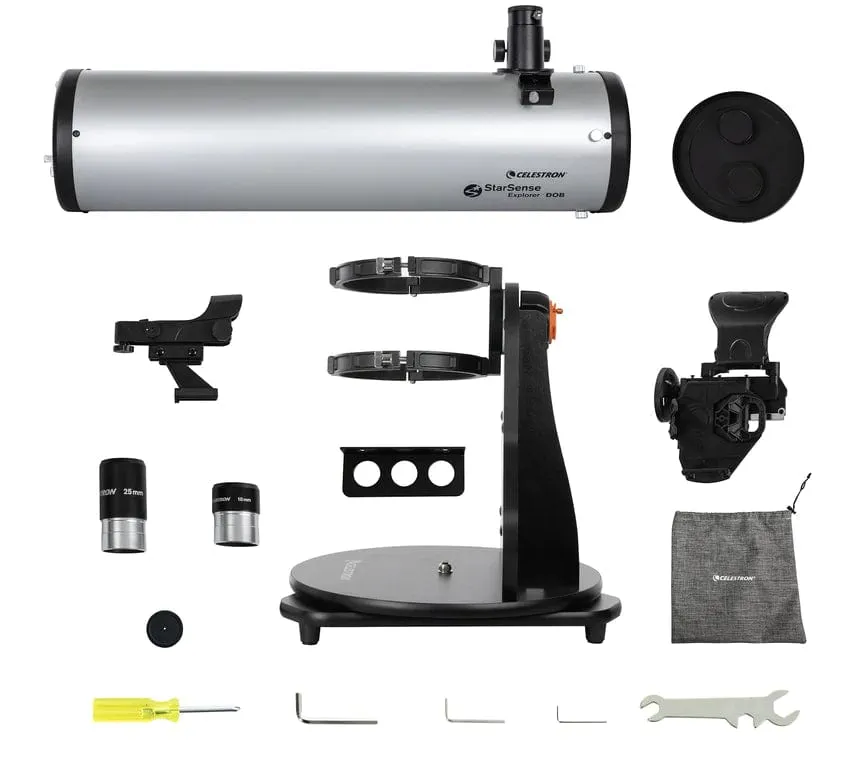 Celestron StarSense Explorer 150mm Smartphone App-Enabled Tabletop Dobsonian Telescope - 22482