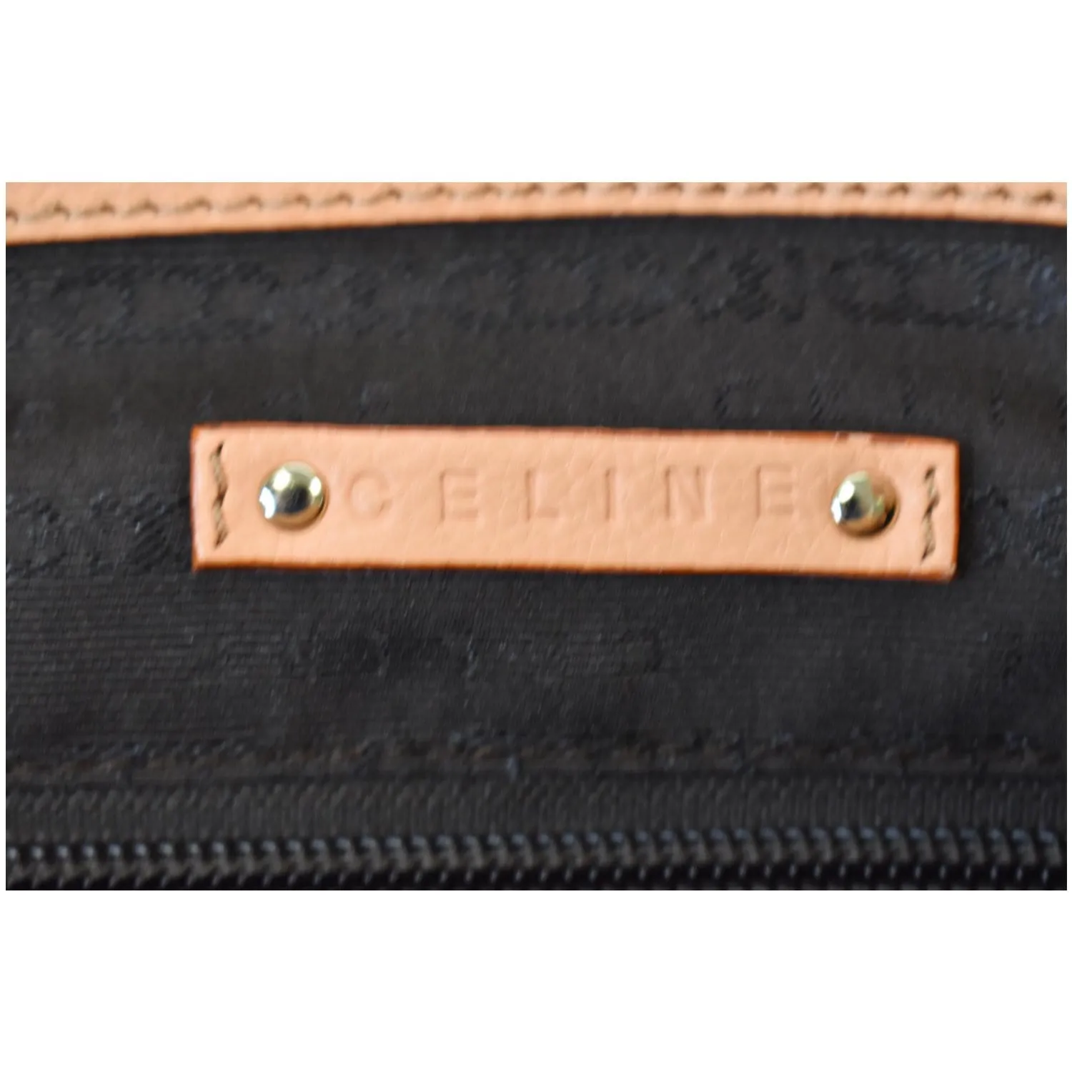 CELINE Blossom Leather Top Handle Tote Bag Peach - Final Sale