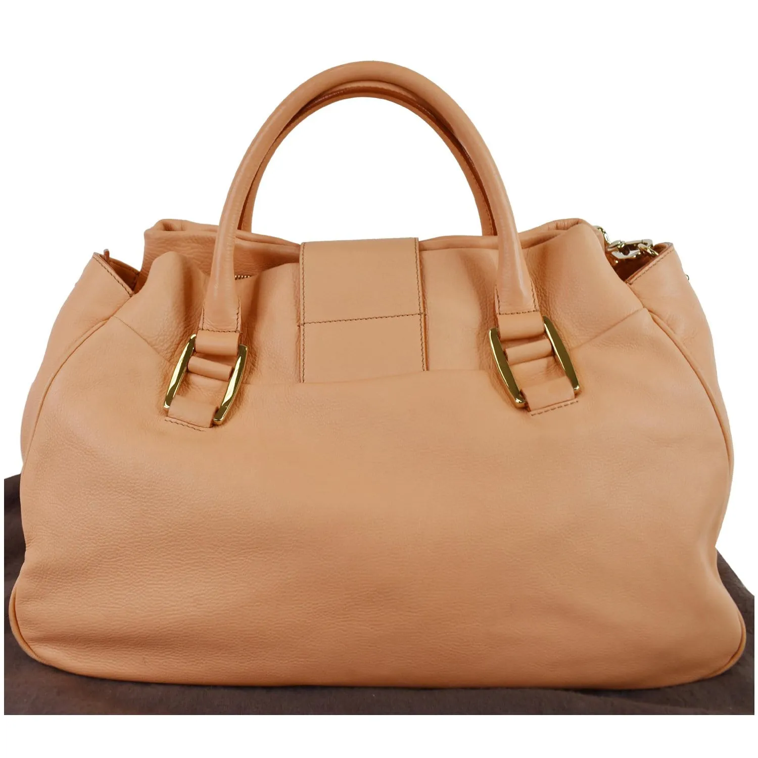 CELINE Blossom Leather Top Handle Tote Bag Peach - Final Sale
