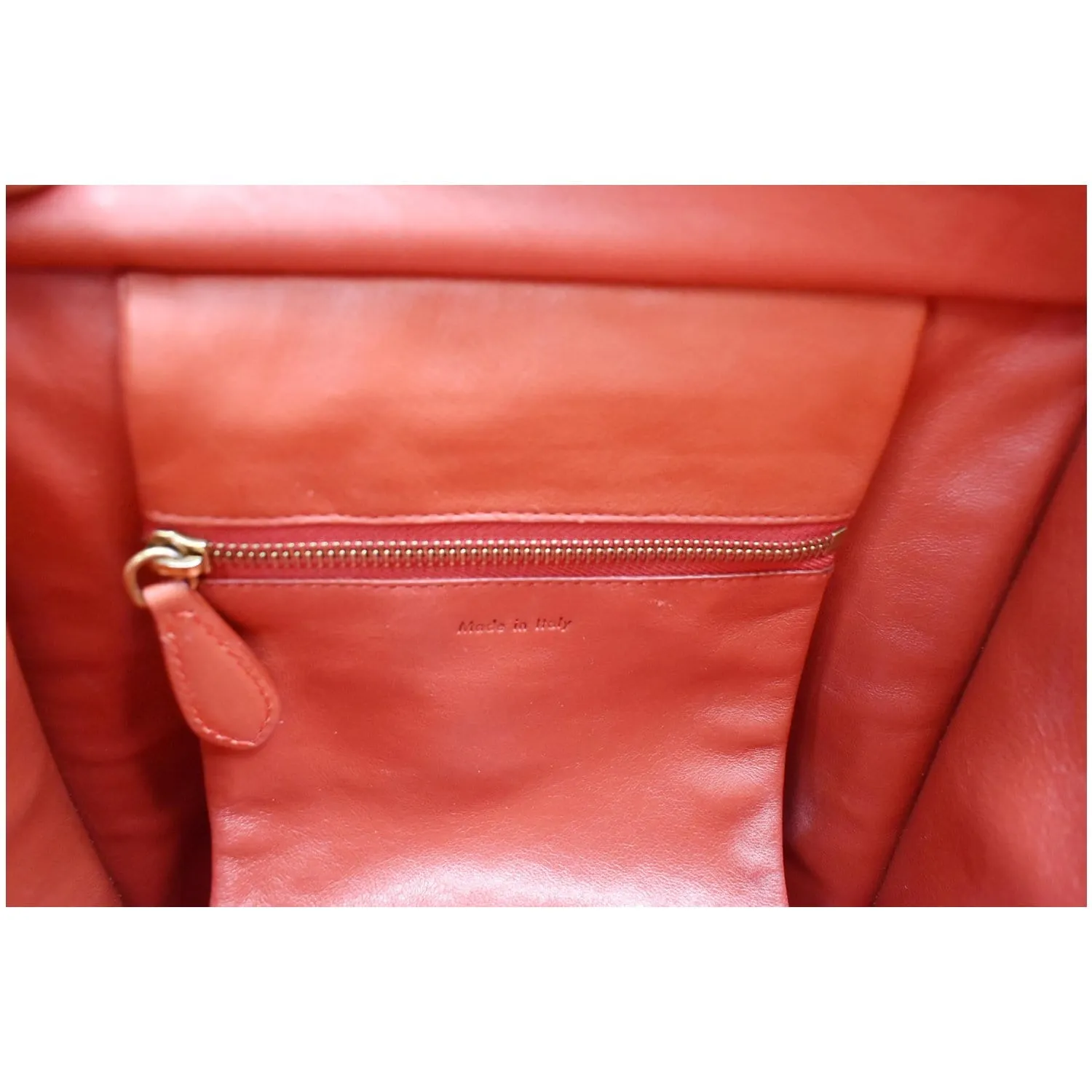 CELINE Micro Luggage Calfskin Leather Tote Bag Red - 25% OFF