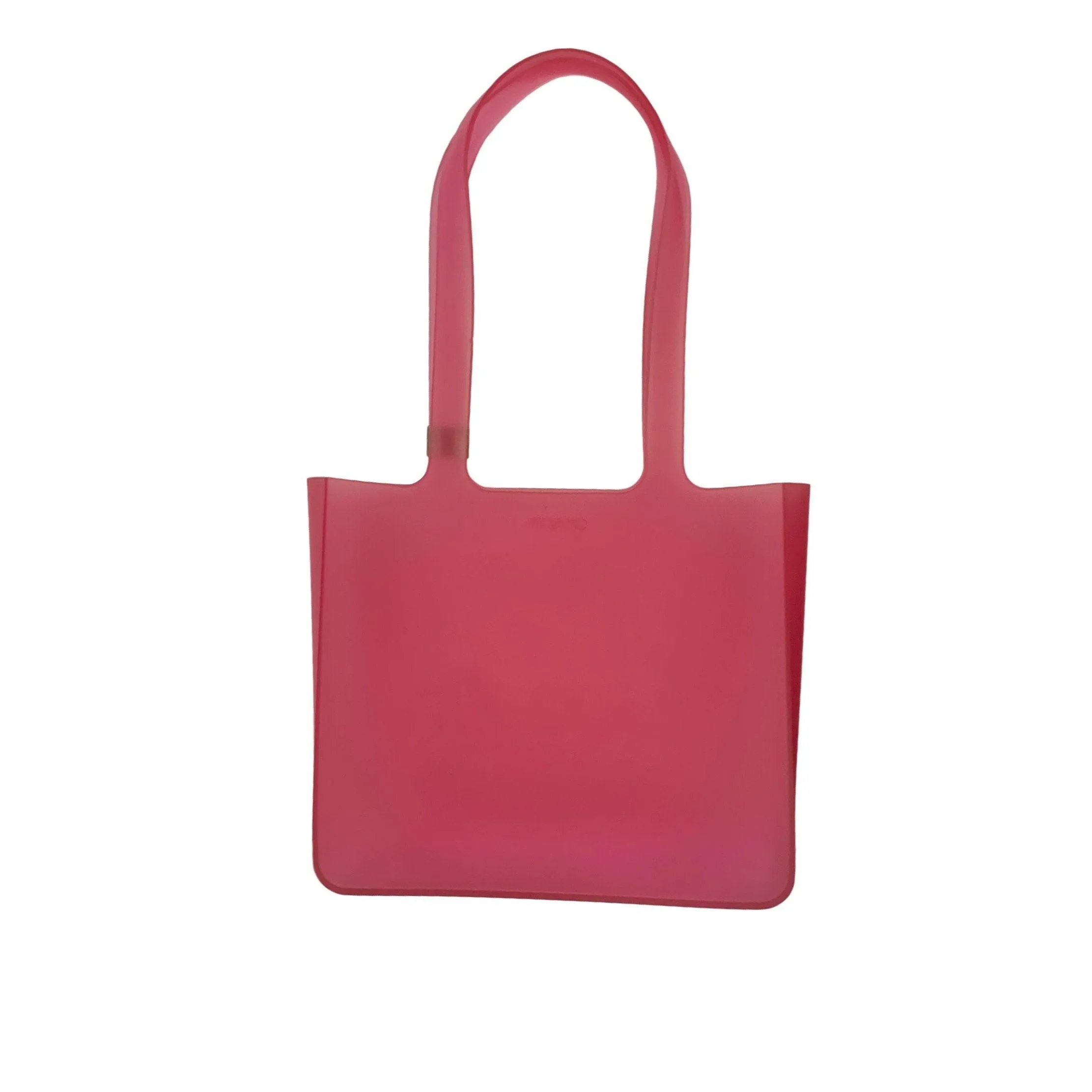 Chanel Pink Logo Jelly Rubber Tote