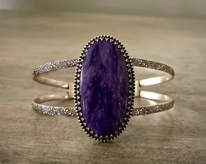 Charoite Flourish Cuff