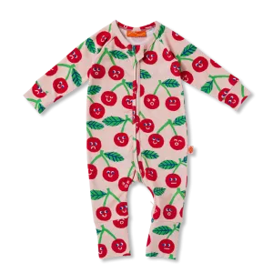 Cheeky Cherry Long Sleeve Romper