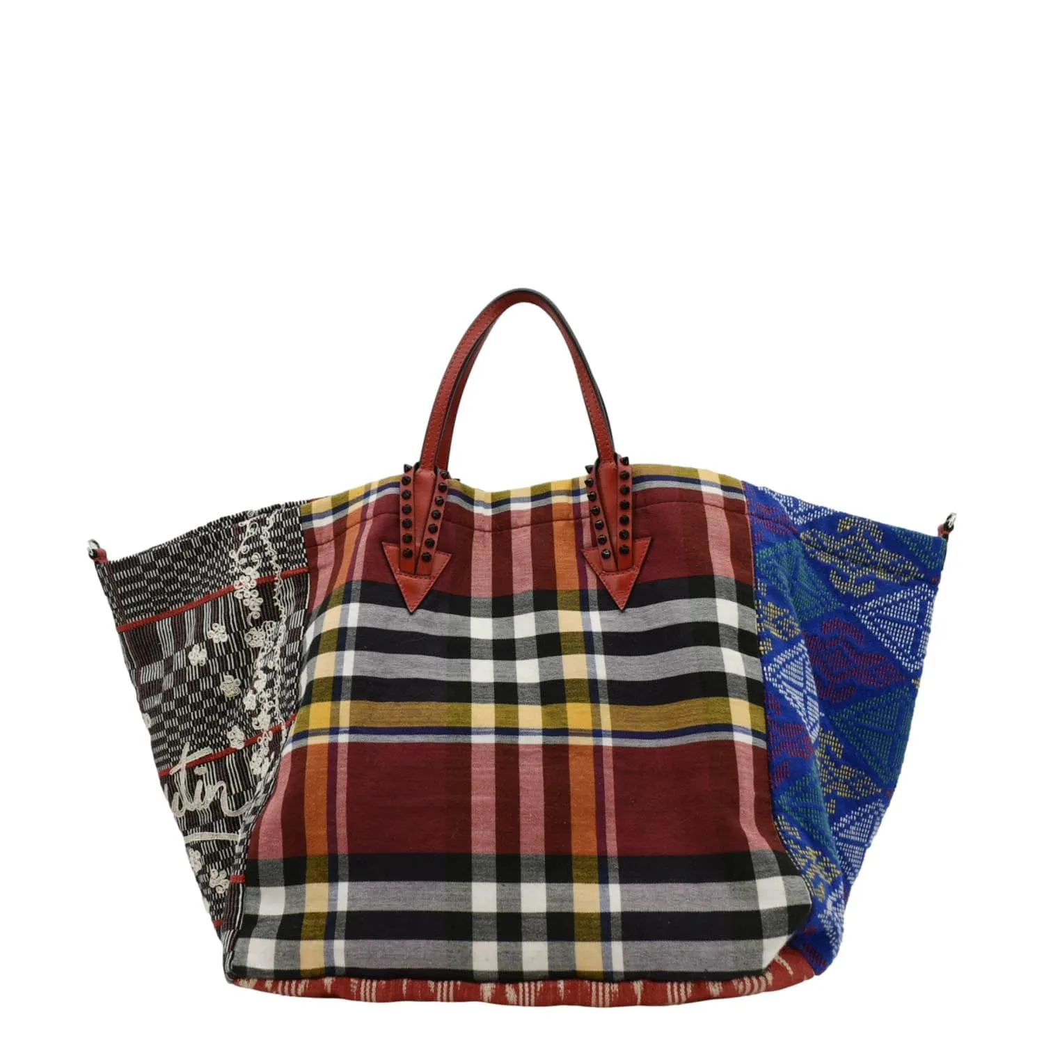 CHRISTIAN LOUBOUTIN Manila Caba Embroidered Jacquard Tote Bag MultIcolor
