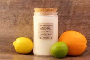 Citrus   Basil Scented Soy Candle | 15.5oz