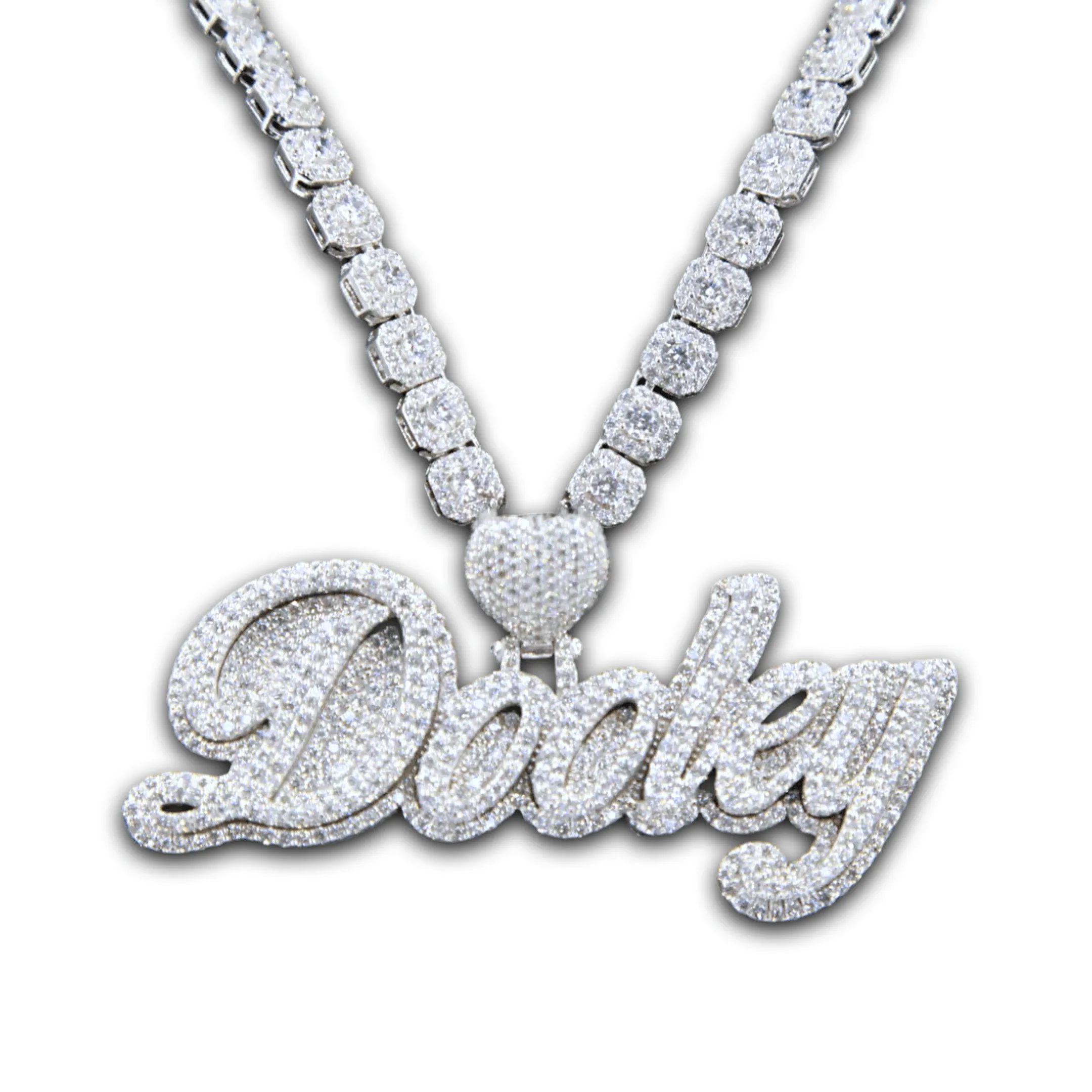 CJ3471 - Custom Diamond Dooley Pendant