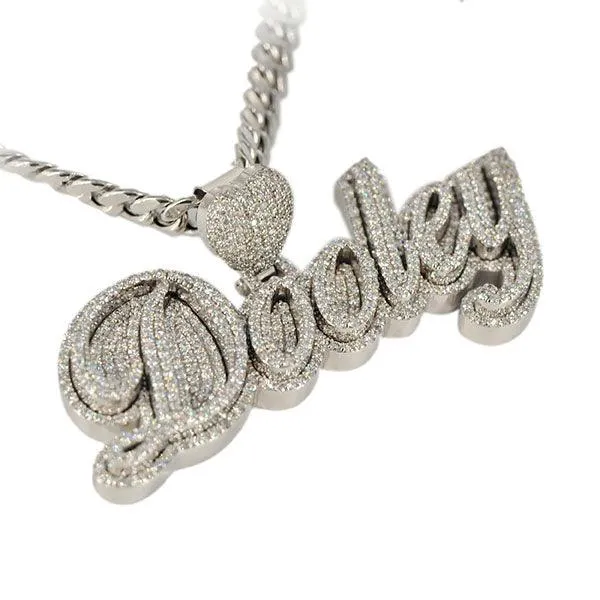 CJ3471 - Custom Diamond Dooley Pendant