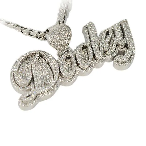 CJ3471 - Custom Diamond Dooley Pendant