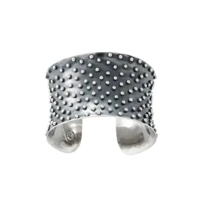 Classic Sterling Silver Estrella Beaded Cuff Bracelet