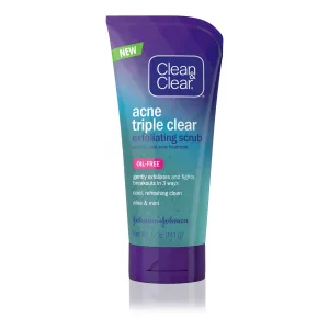 Clean & Clear Acne Triple Clear  Exfoliating Scrub
