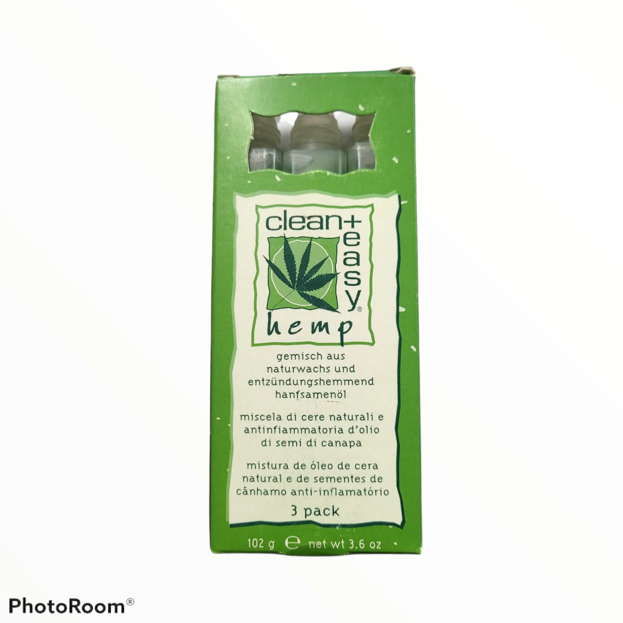 Clean & Easy Wax Medium Hemp Formula Refill - 3-packs 3.6oz