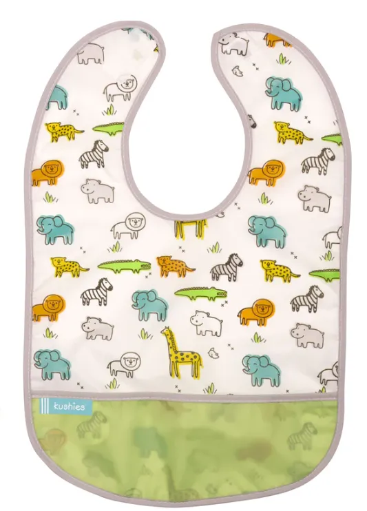 Clean Bib - White Safari