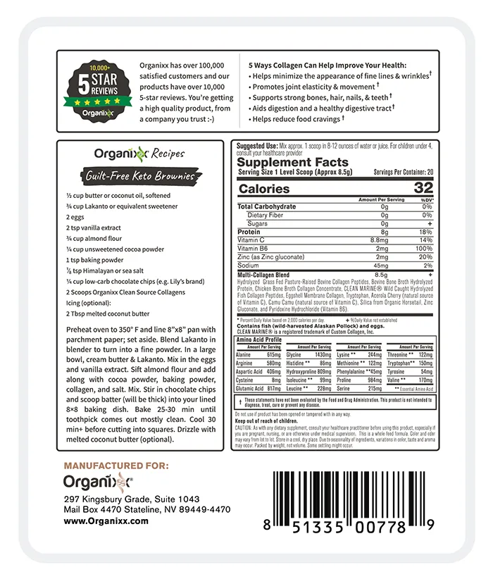 Clean Sourced Collagens (1 LF)