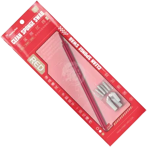 Clean Sponge Swab [Red Handle]