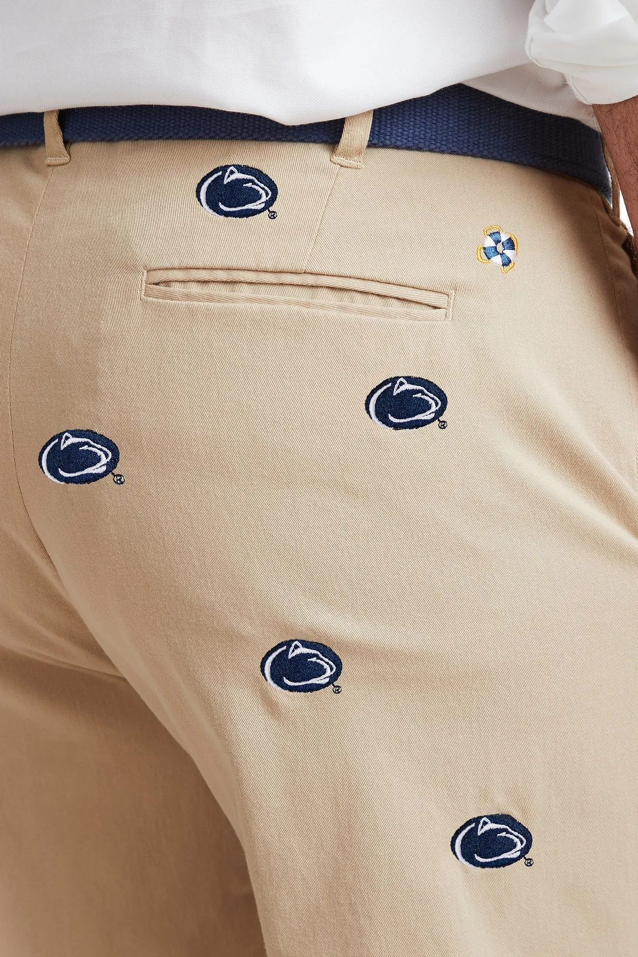 Collegiate Stretch Twill Pant Khaki with Penn State