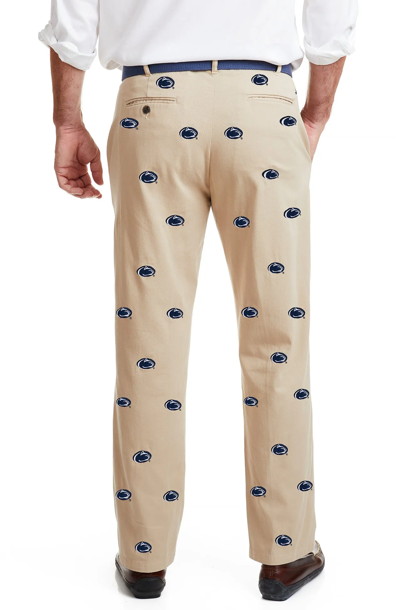 Collegiate Stretch Twill Pant Khaki with Penn State