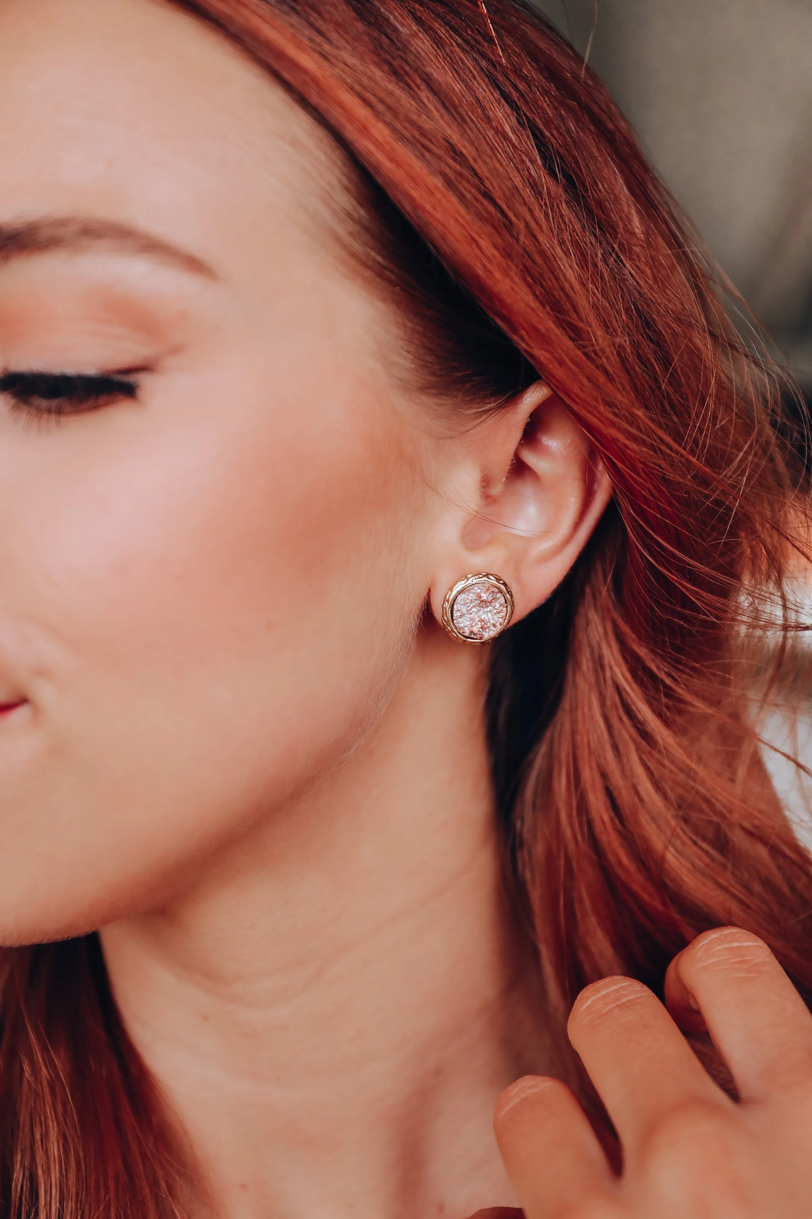 Collins Earrings - Rose Gold