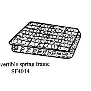 CONVERTIBLE REAR SEAT BASE SPRING FRAME
