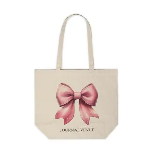 Coquette Pink Bow Shopping Tote Bag