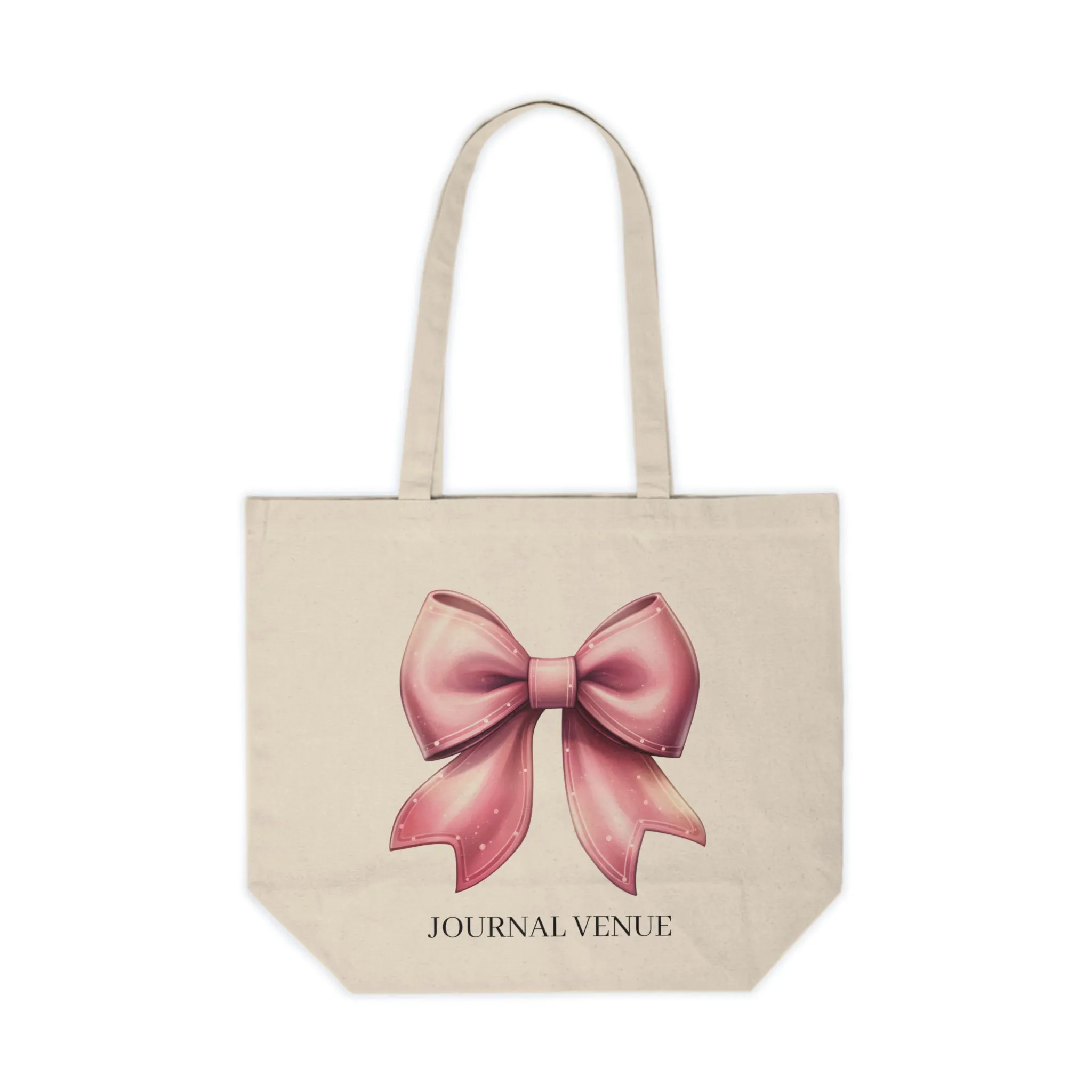 Coquette Pink Bow Shopping Tote Bag