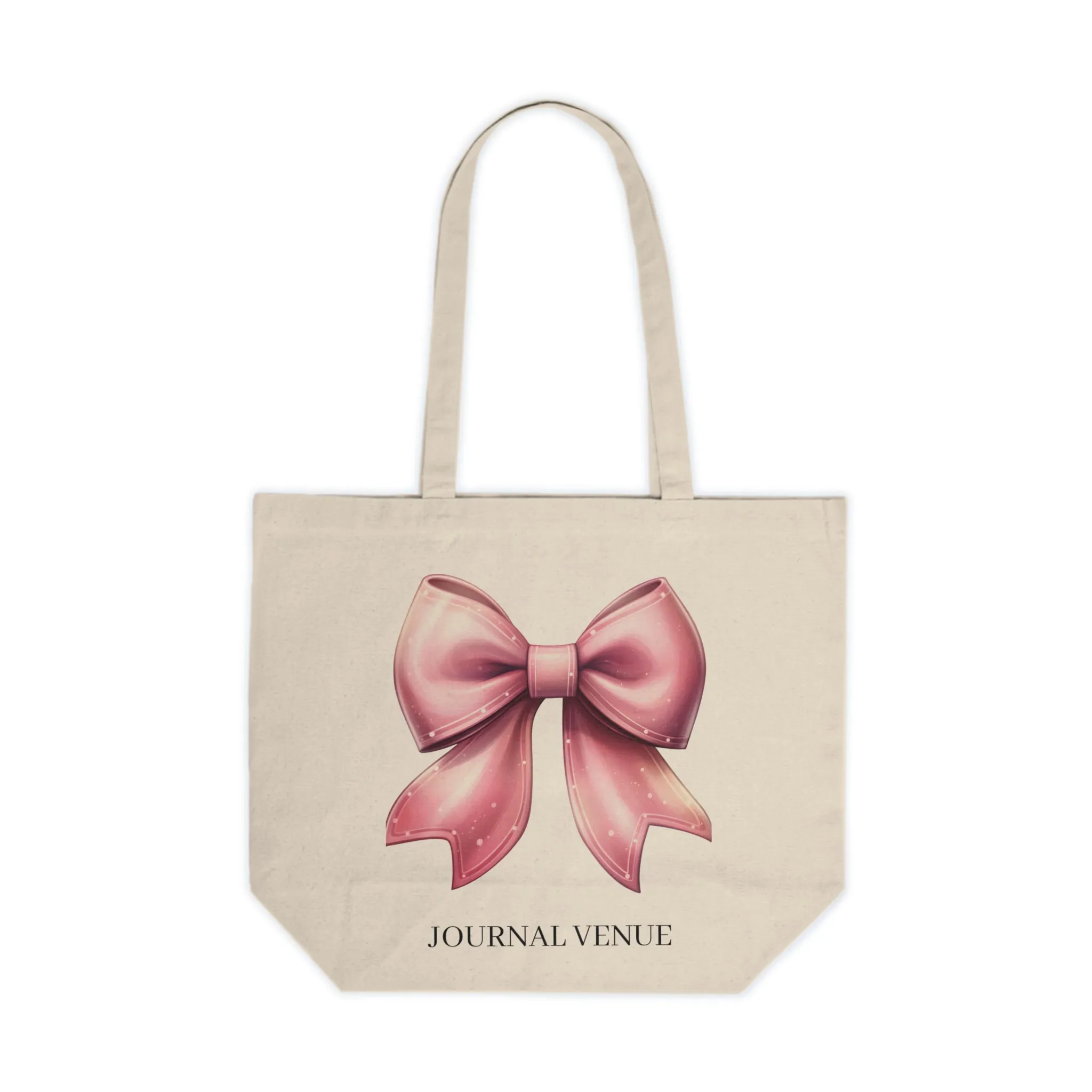 Coquette Pink Bow Shopping Tote Bag