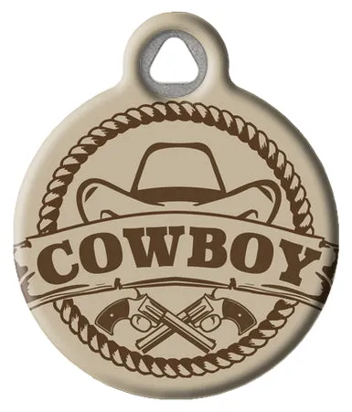Cowboy Hat Pet ID Tag