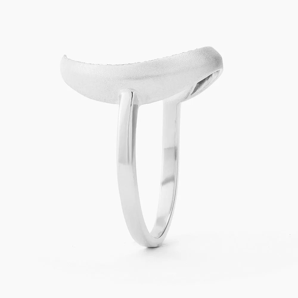 Crescent Moon Statement Ring
