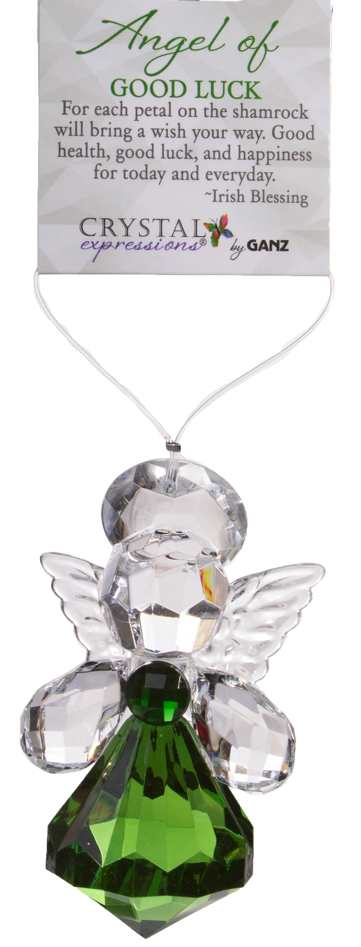 Crystal Expressions 3 Inch Acrylic Angel Of Good Luck Ornament
