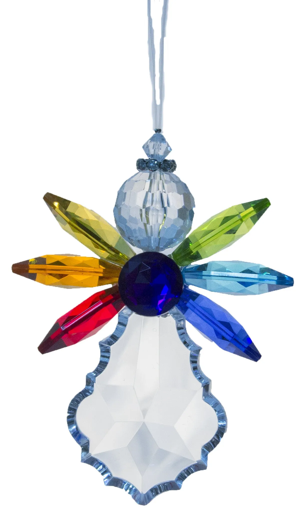 Crystal Expressions 4.5 Inch Acrylic Rainbow Angel Ornament