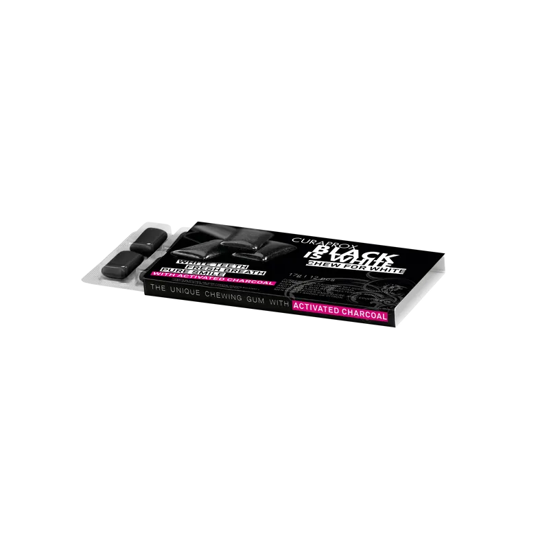 Curaprox Black is White Chewing Gum Single