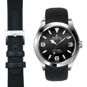 Curved End Nylon Strap for Rolex Explorer I with Tang Buckle