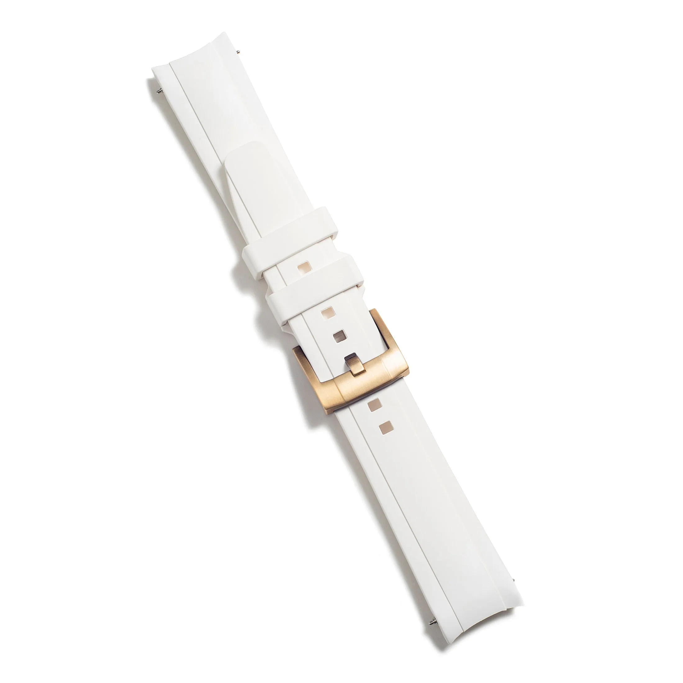 Curved End Rubber Strap for Rolex Explorer II with Tang Buckle