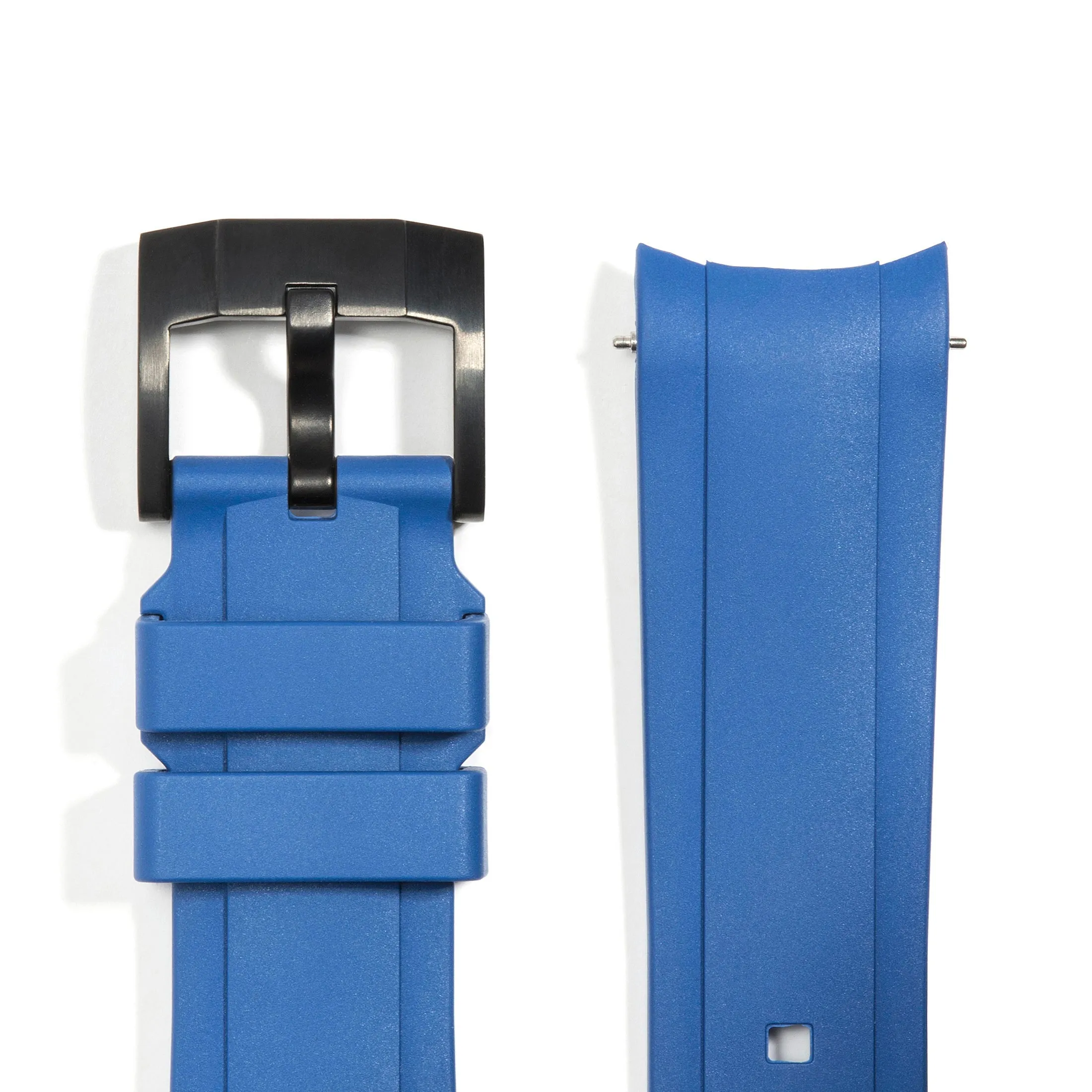 Curved End Rubber Strap for Rolex Explorer II with Tang Buckle