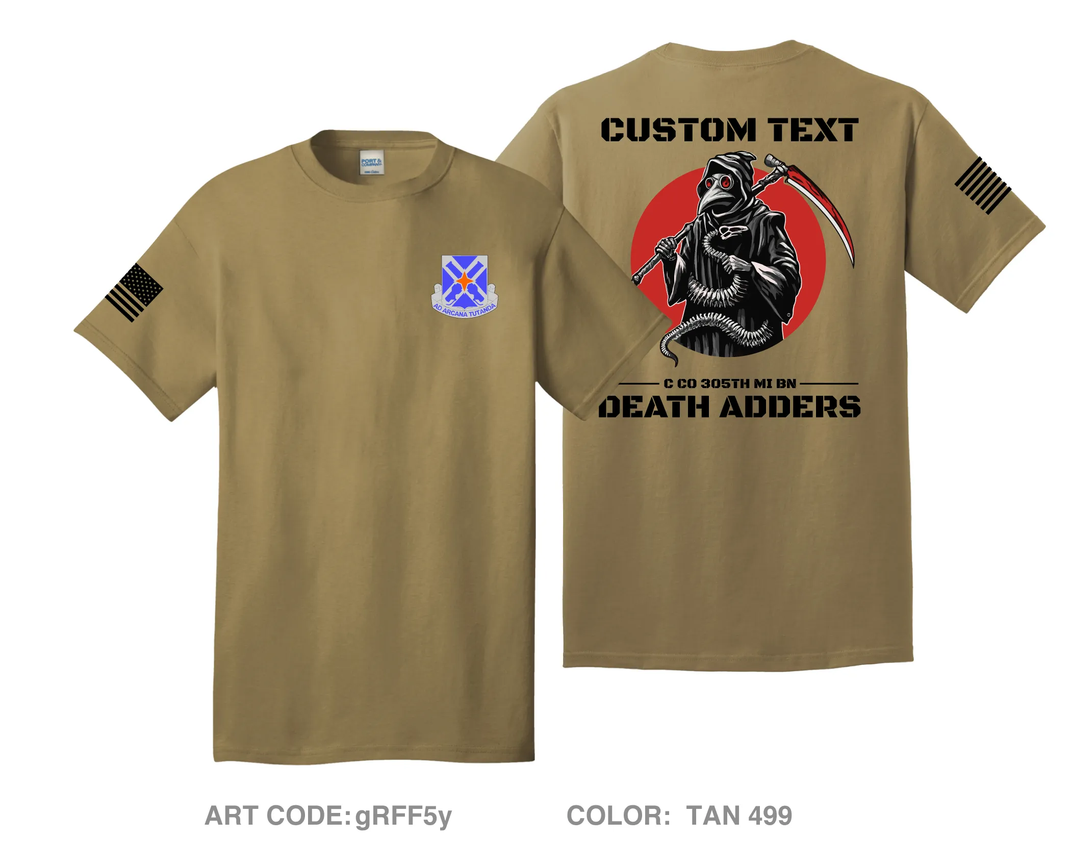CUSTOM C Co 305TH MI BN (Students) Comfort Unisex Cotton SS Tee - gRFF5y