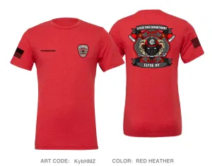 CUSTOM Clyde Fire Department Comfort Unisex Triblend SS Tee - KybHMZ