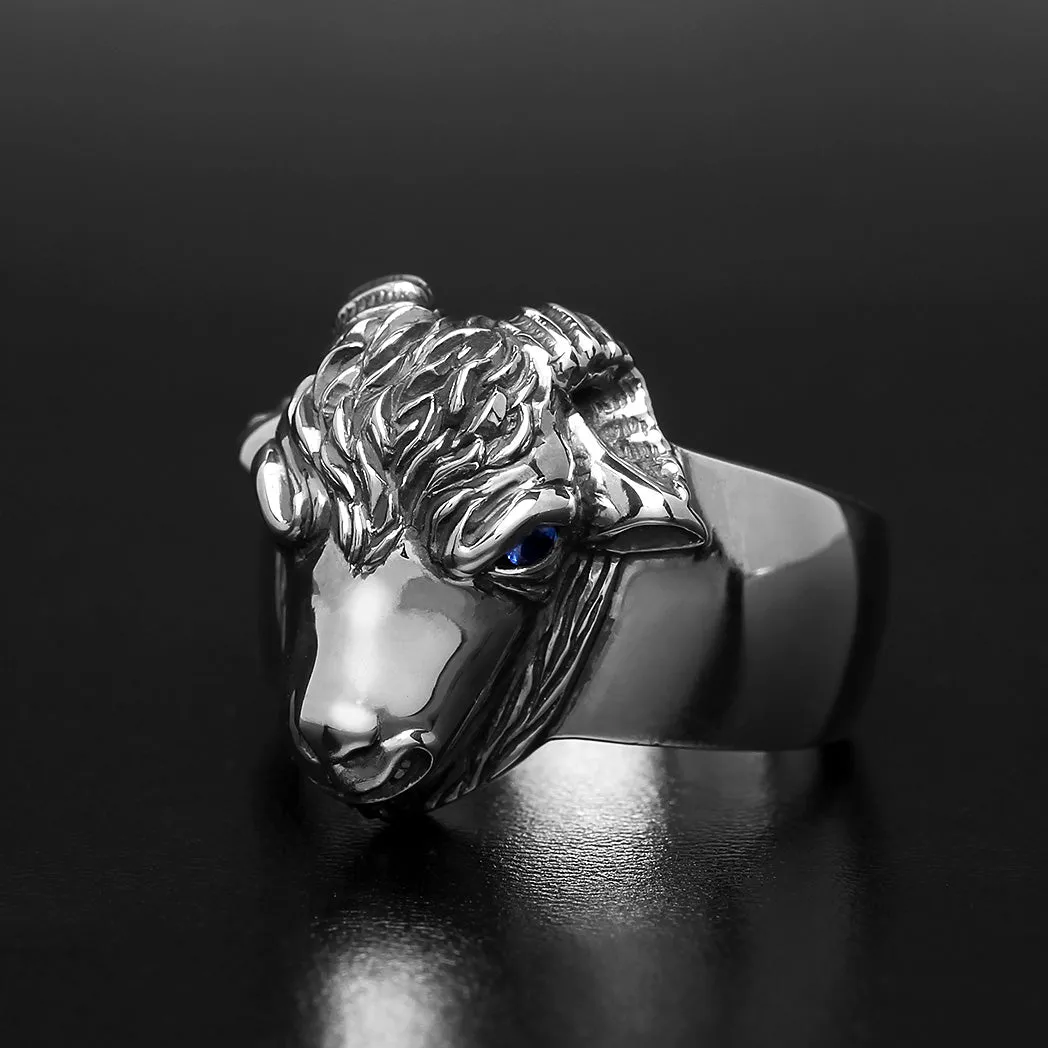 Custom Goat Sapphire Ring 1 of 1