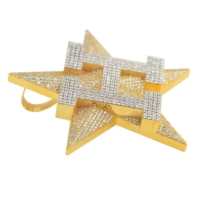 CUSTOM H STAR PENDANT