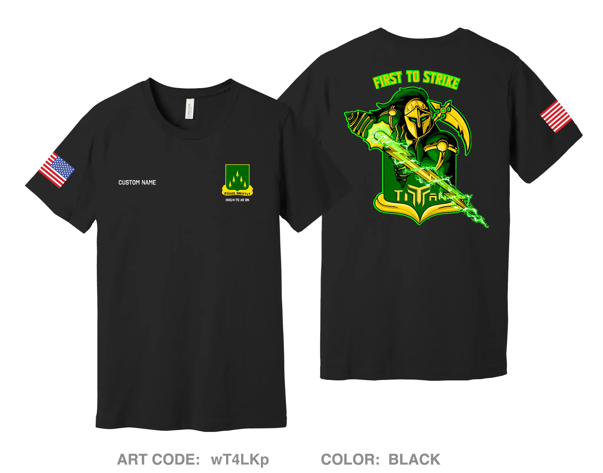 CUSTOM HHC 4-70TH AR Store 1 Comfort Unisex Cotton SS Tee - wT4LKp