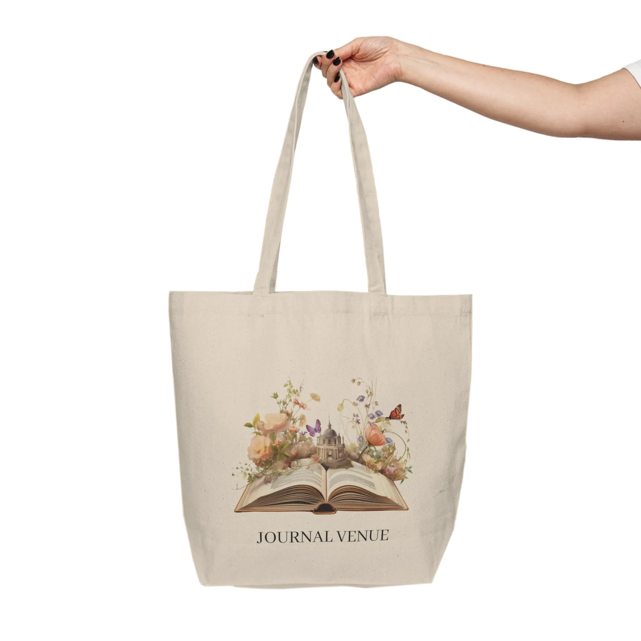 Cute Book Reader Shopping Tote Bag