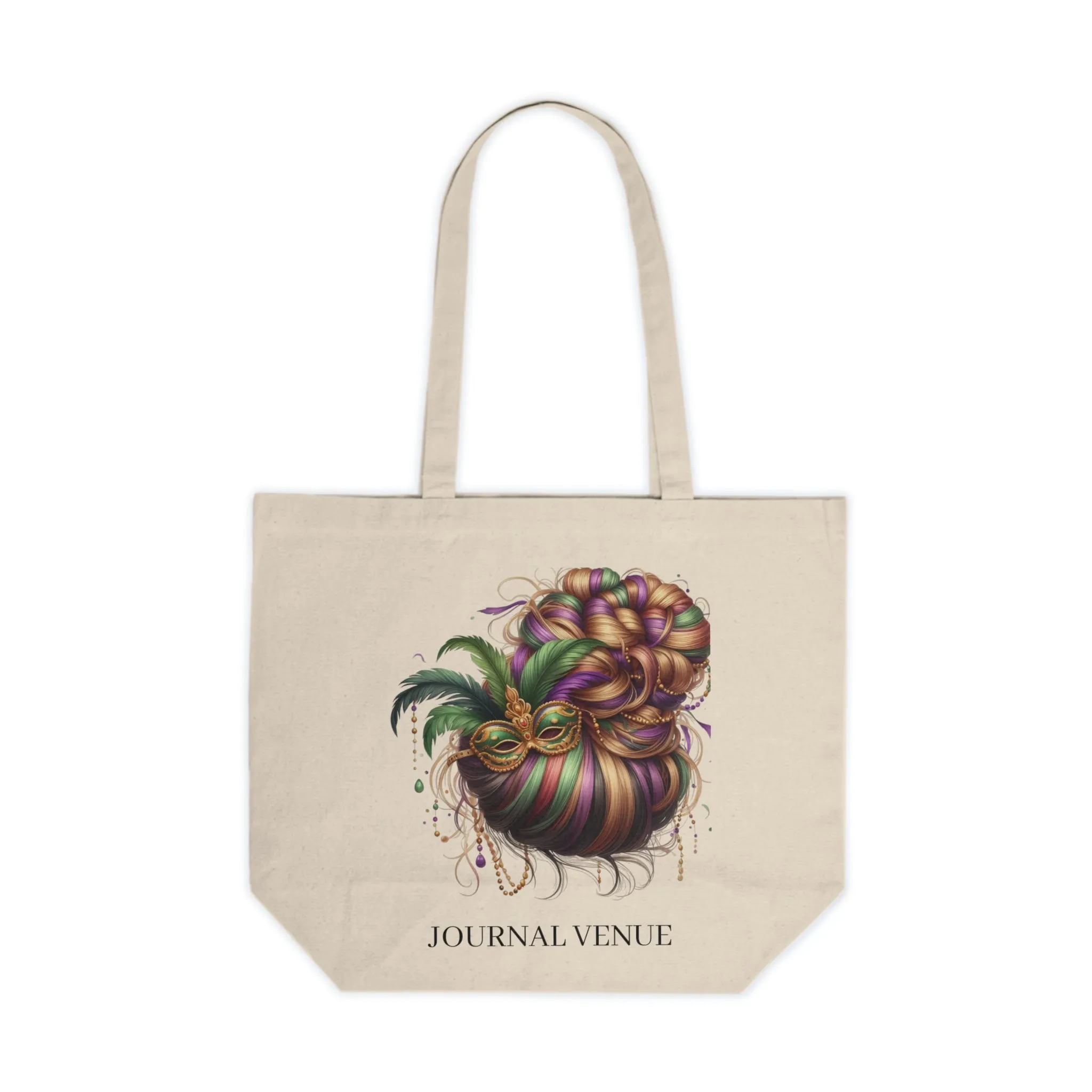 Cute Bun Natural Shopping Tote Bag