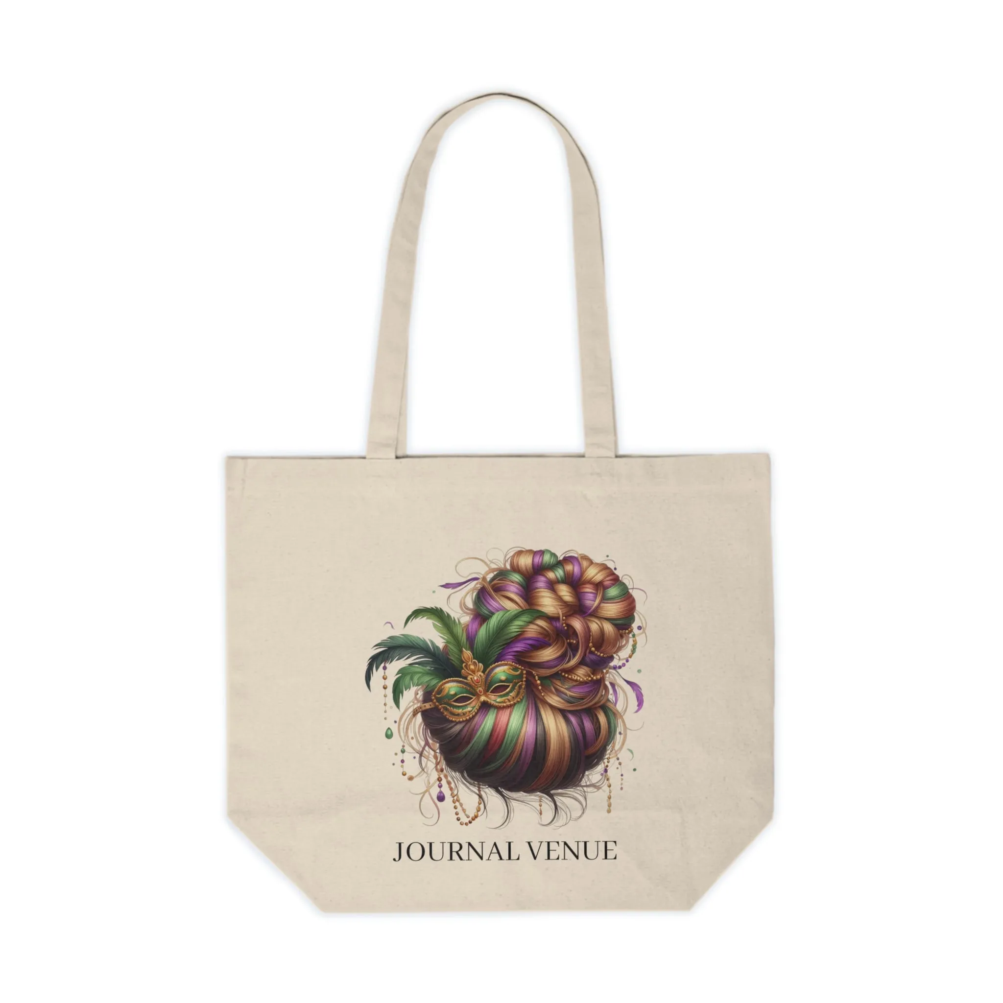 Cute Bun Natural Shopping Tote Bag