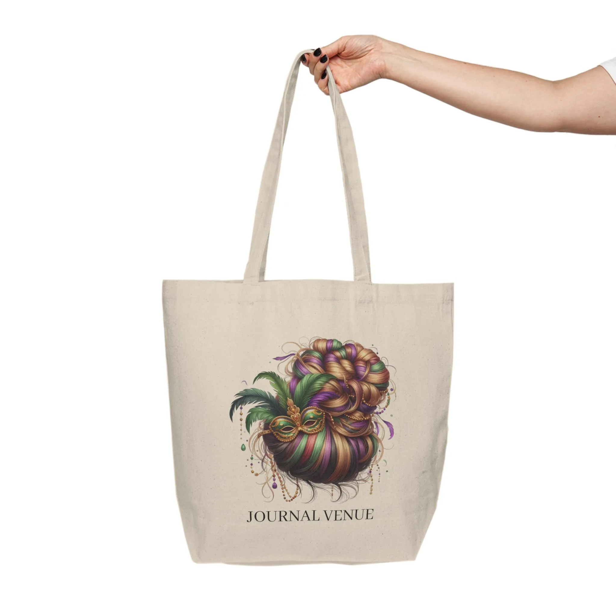 Cute Bun Natural Shopping Tote Bag