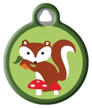 Cute Squirrel | Lupine Microbatch: Go Nuts! Dog ID Tag