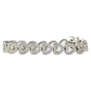 CZ HEART BRACELET