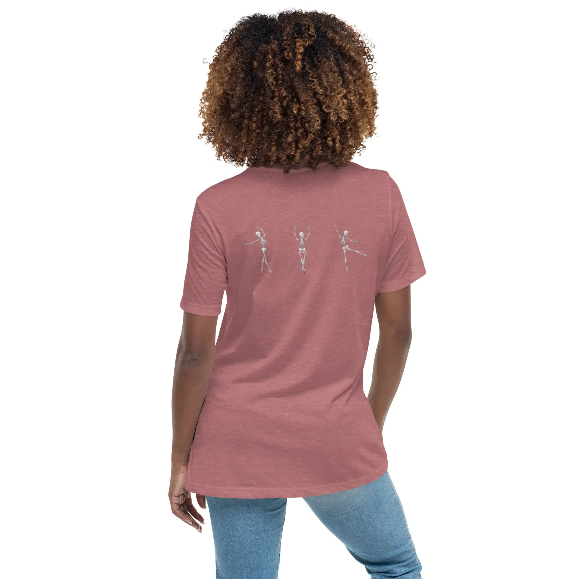 Dancing Ballerina Skeletons Women's Relaxed T-Shirt