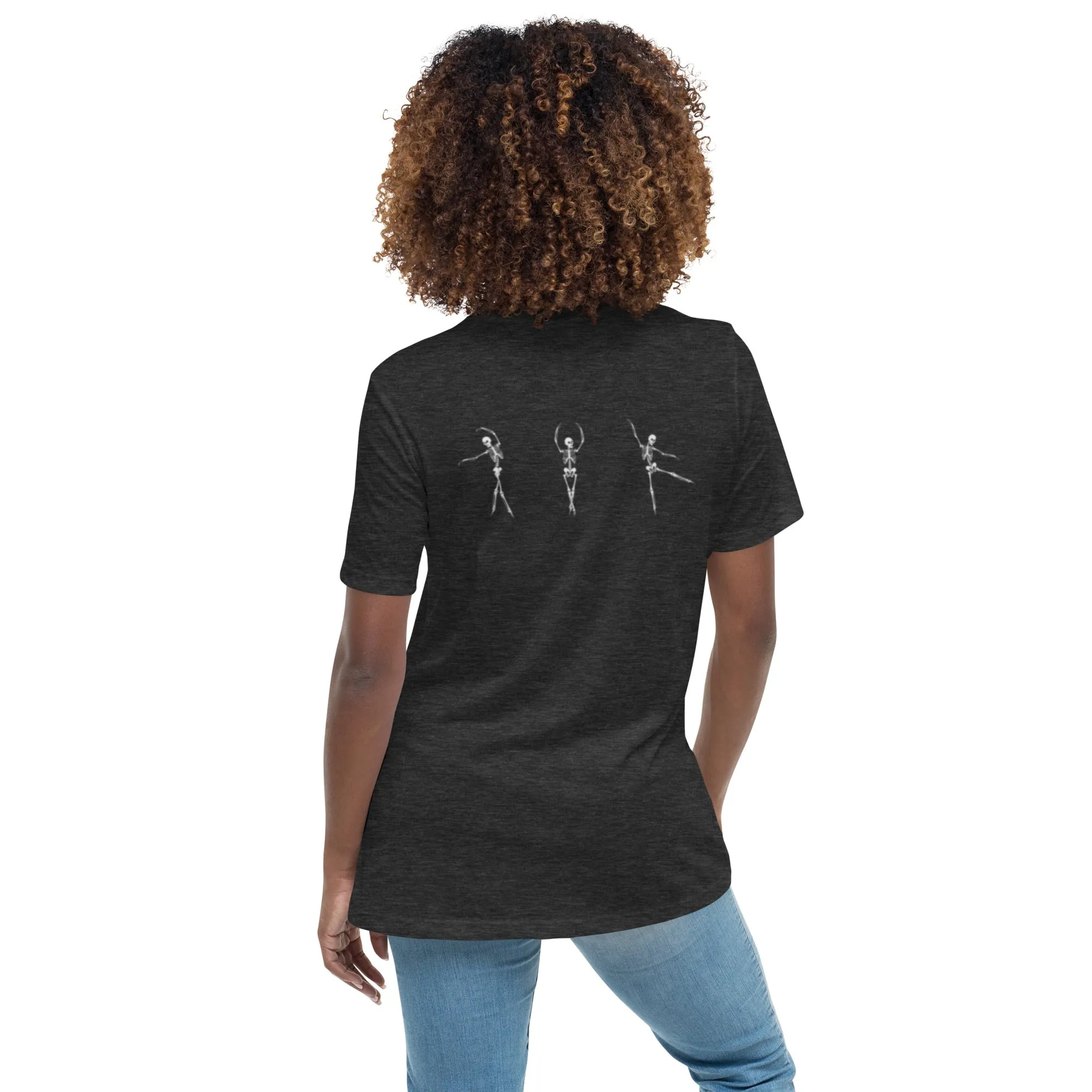 Dancing Ballerina Skeletons Women's Relaxed T-Shirt