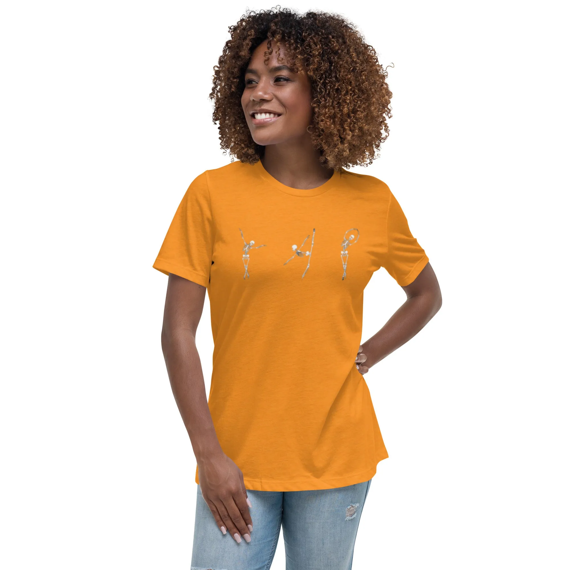 Dancing Ballerina Skeletons Women's Relaxed T-Shirt