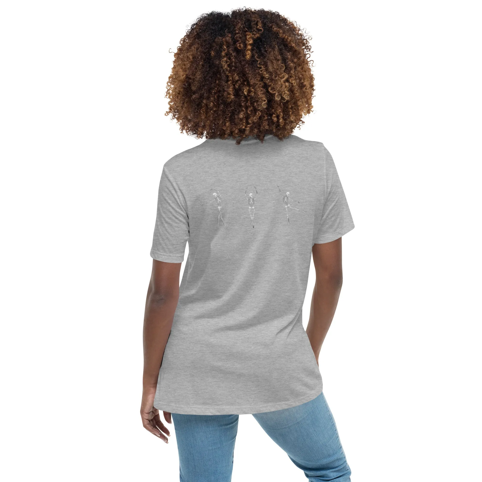 Dancing Ballerina Skeletons Women's Relaxed T-Shirt